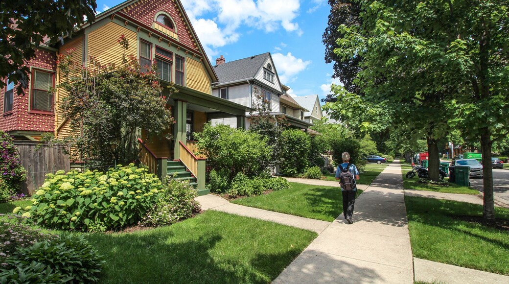 USA / Chicago - Wooden houses in Oak Park
