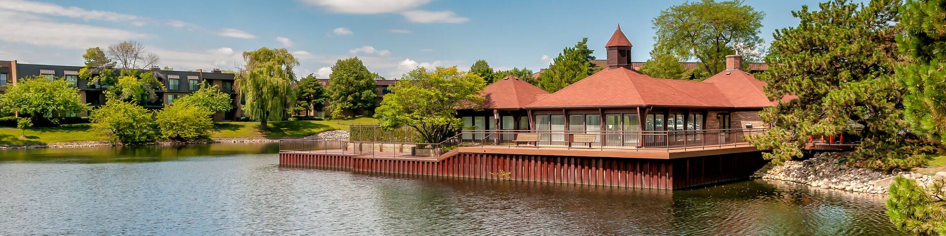 Northbrook village landscape, is an affluent suburb of Chicago, located at the northern edge of Cook County, Illinois, United States.