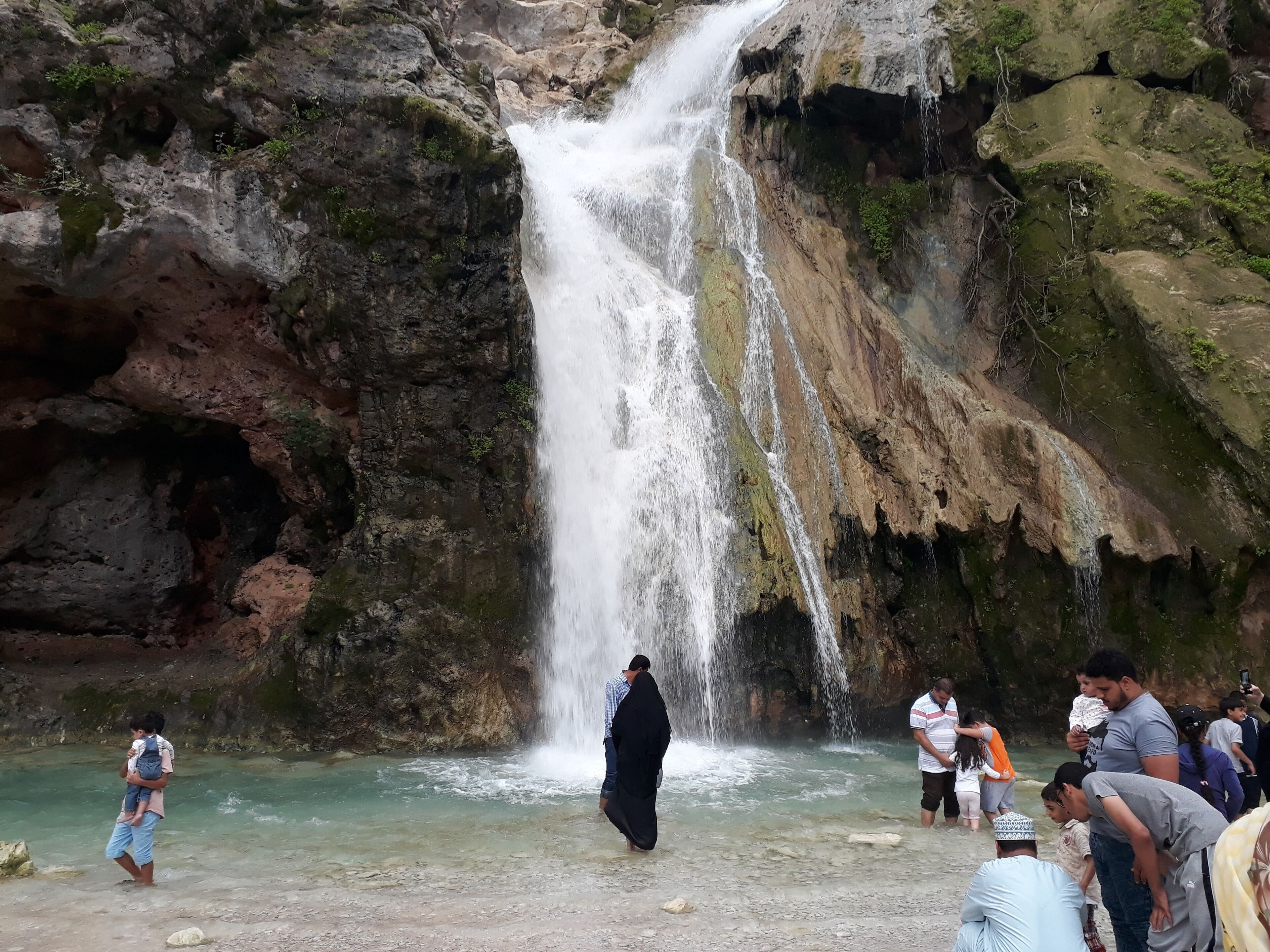 A Beautiful Waterfall in Salalah during Khareef or Monsoon