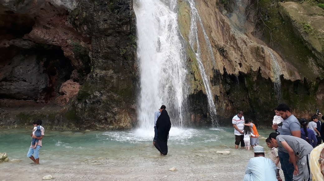 A Beautiful Waterfall in Salalah during Khareef or Monsoon