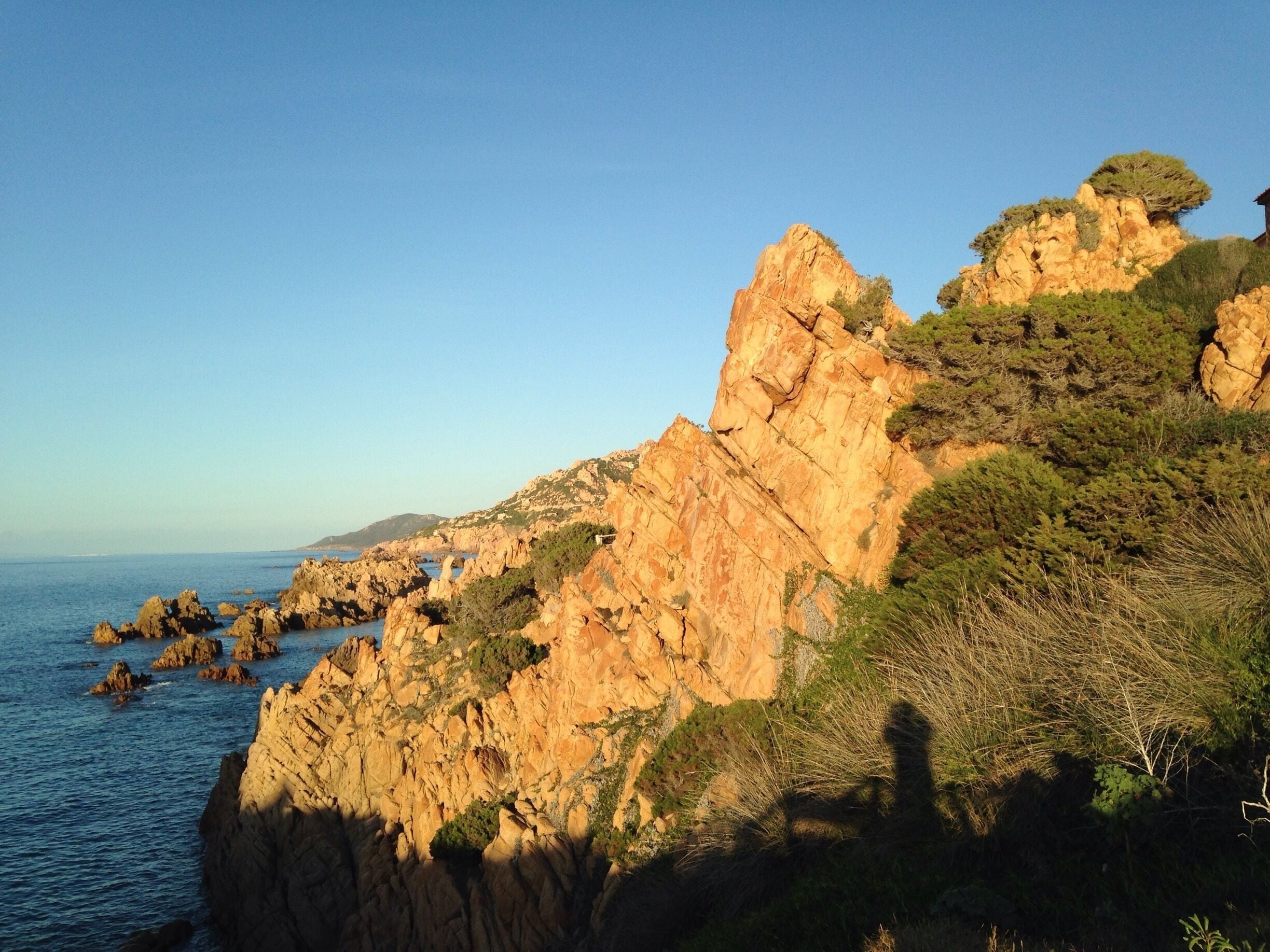 Had a fantastic visit to Paradisio on western shore of Sardinia. We dropped about 1500 feet in elevation to this wonderful sandstone rock formation by the sea. A wonderful diving school with plenty of skiffs to go diving once certified.

One of the cool places in Sardinia.