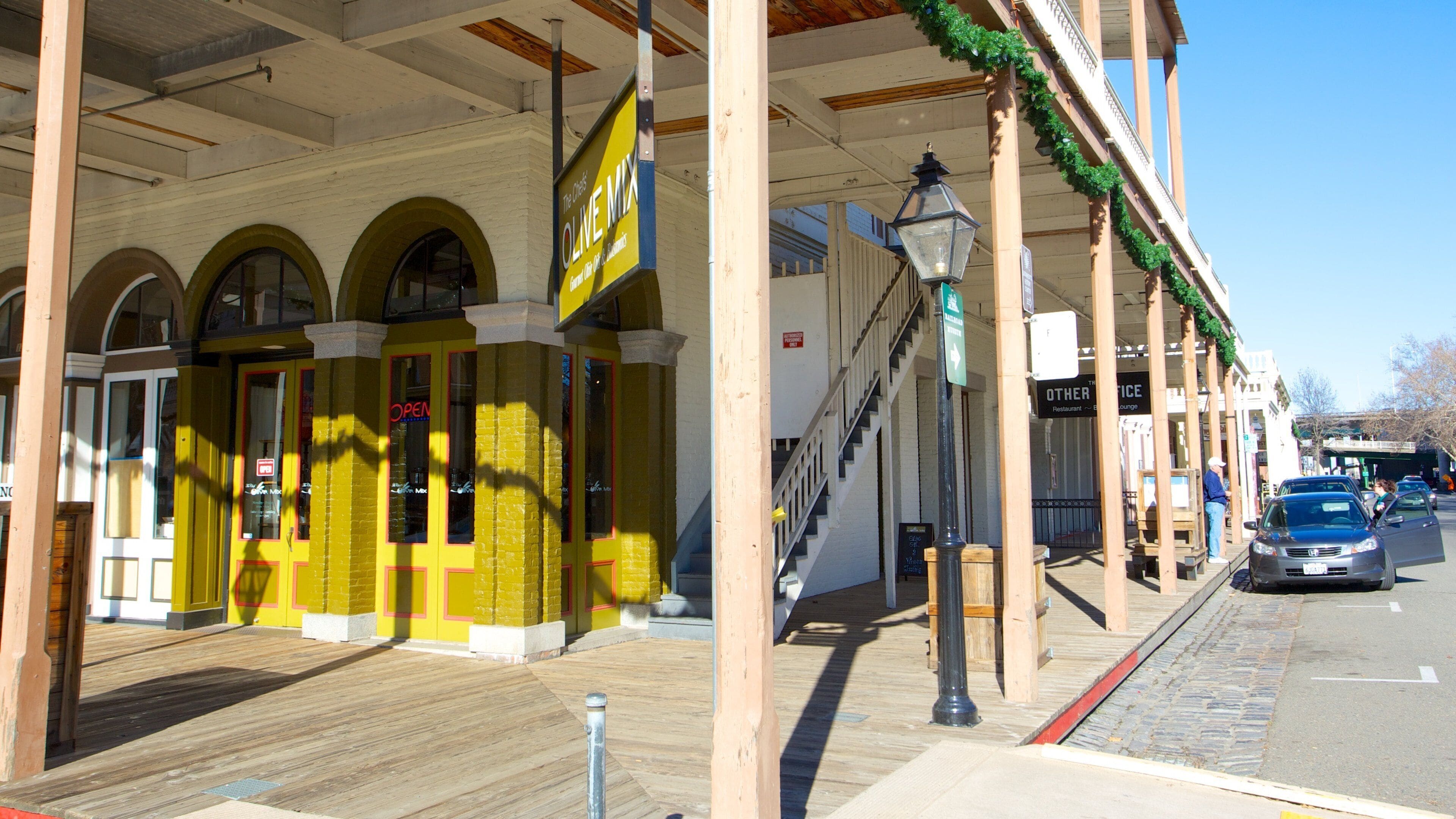 Gamle Sacramento som inkluderer historisk arkitektur