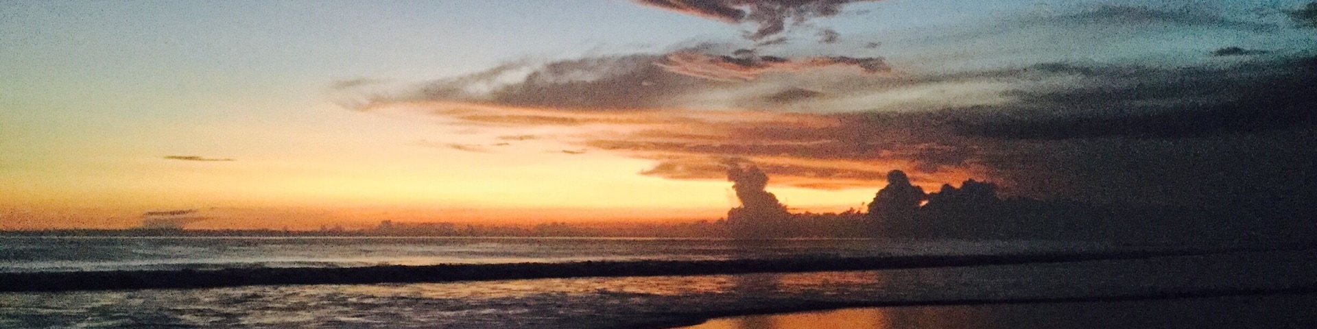 Sunset at a beach in Medewi Bali