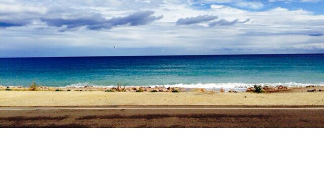 The beach in Garrucha right before entering Mojacar, lucky to call this home for the year.