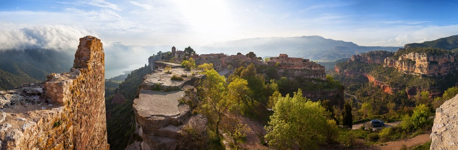 Siurana village in the province of Tarragona, Spain