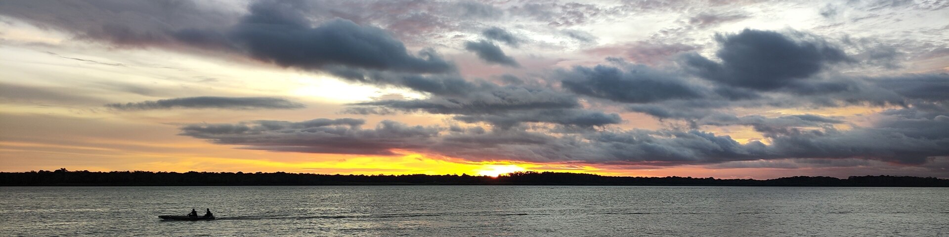 Sunset in solimões River Iranduba Amazonas brazil