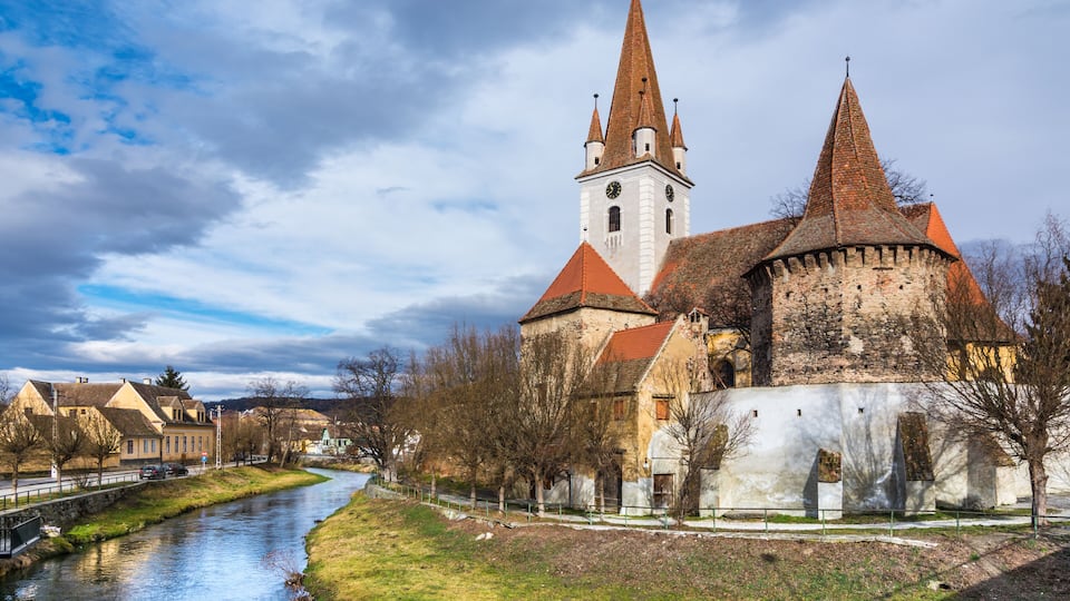 Fortified church of Cristian,Sibiu, Romania