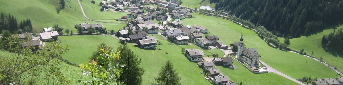 Nucleus of the municipality of Innervillgraten in East Tyrol, Austria. View towards south-east.