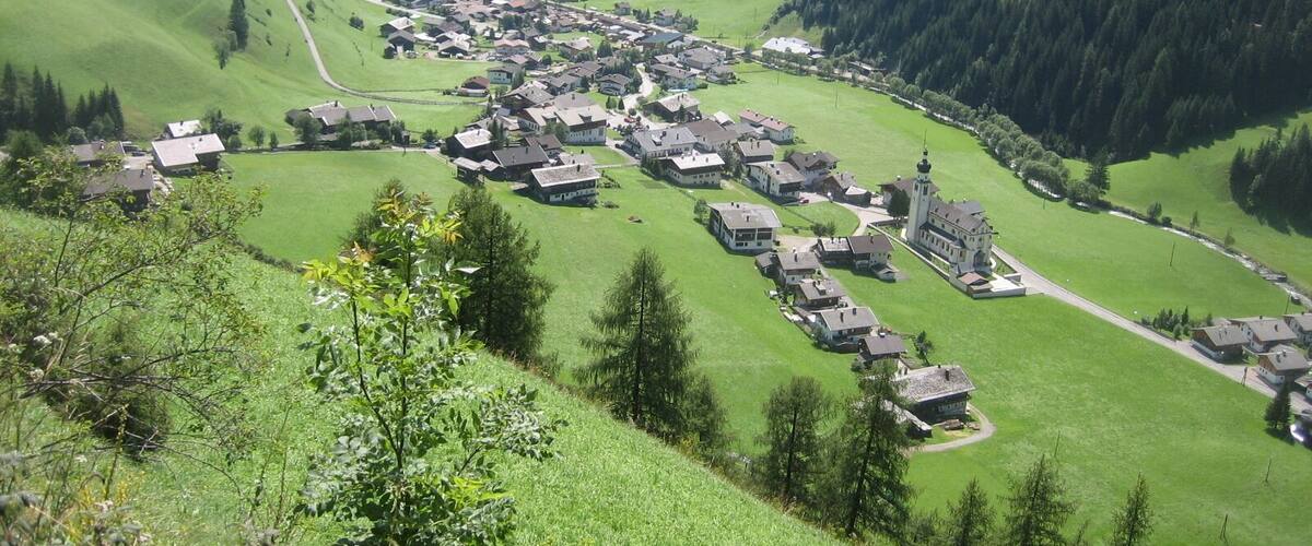 Nucleus of the municipality of Innervillgraten in East Tyrol, Austria. View towards south-east.