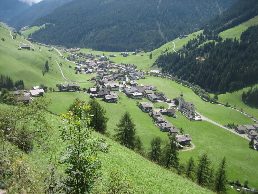 Nucleus of the municipality of Innervillgraten in East Tyrol, Austria. View towards south-east.