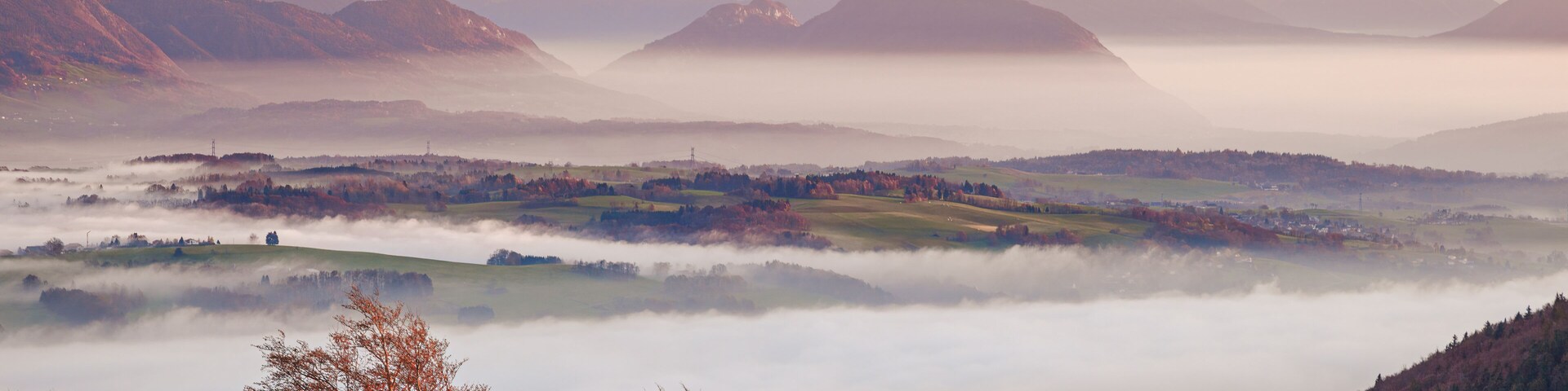 View from Mont Salève, Haute-Savoie, France