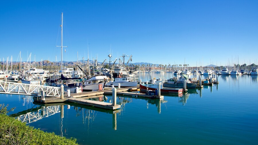 Ventura Harbor which includes a marina
