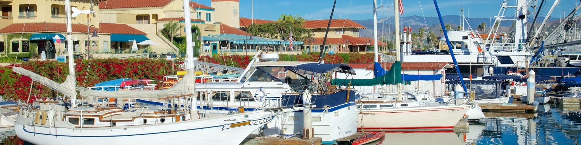 Ventura Harbor which includes a marina