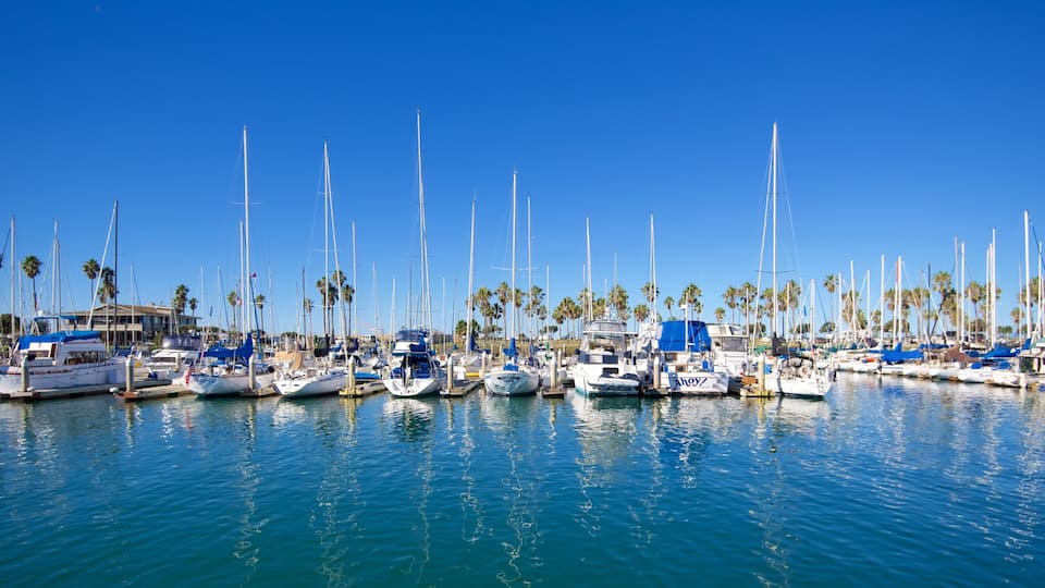 Ventura Harbor which includes a marina
