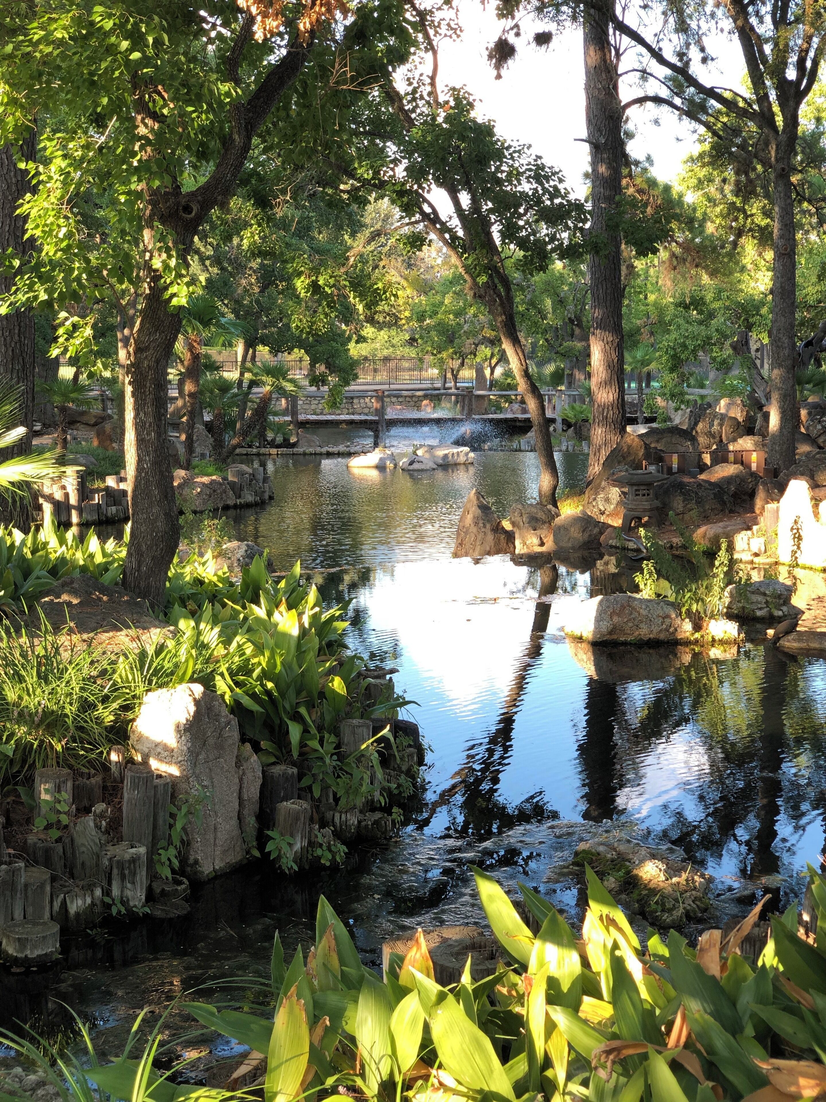 Gardens around the resort villas.