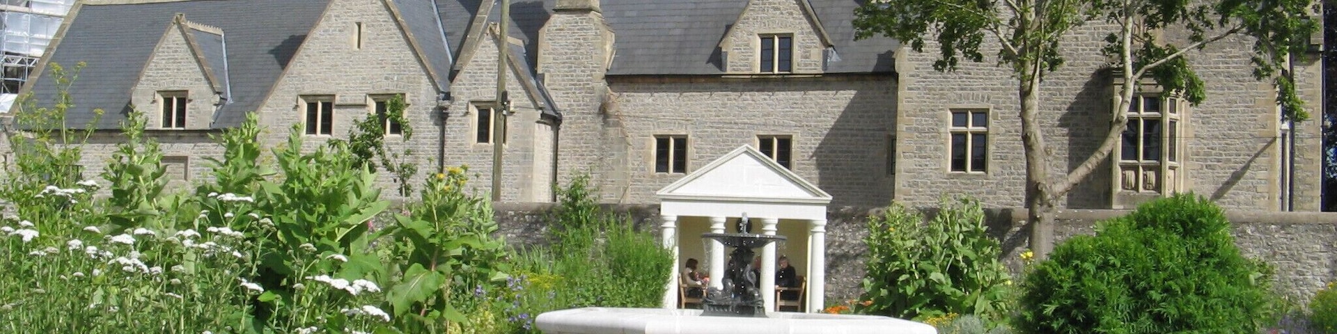 physic garden with the old boys school Cowbridge Wales