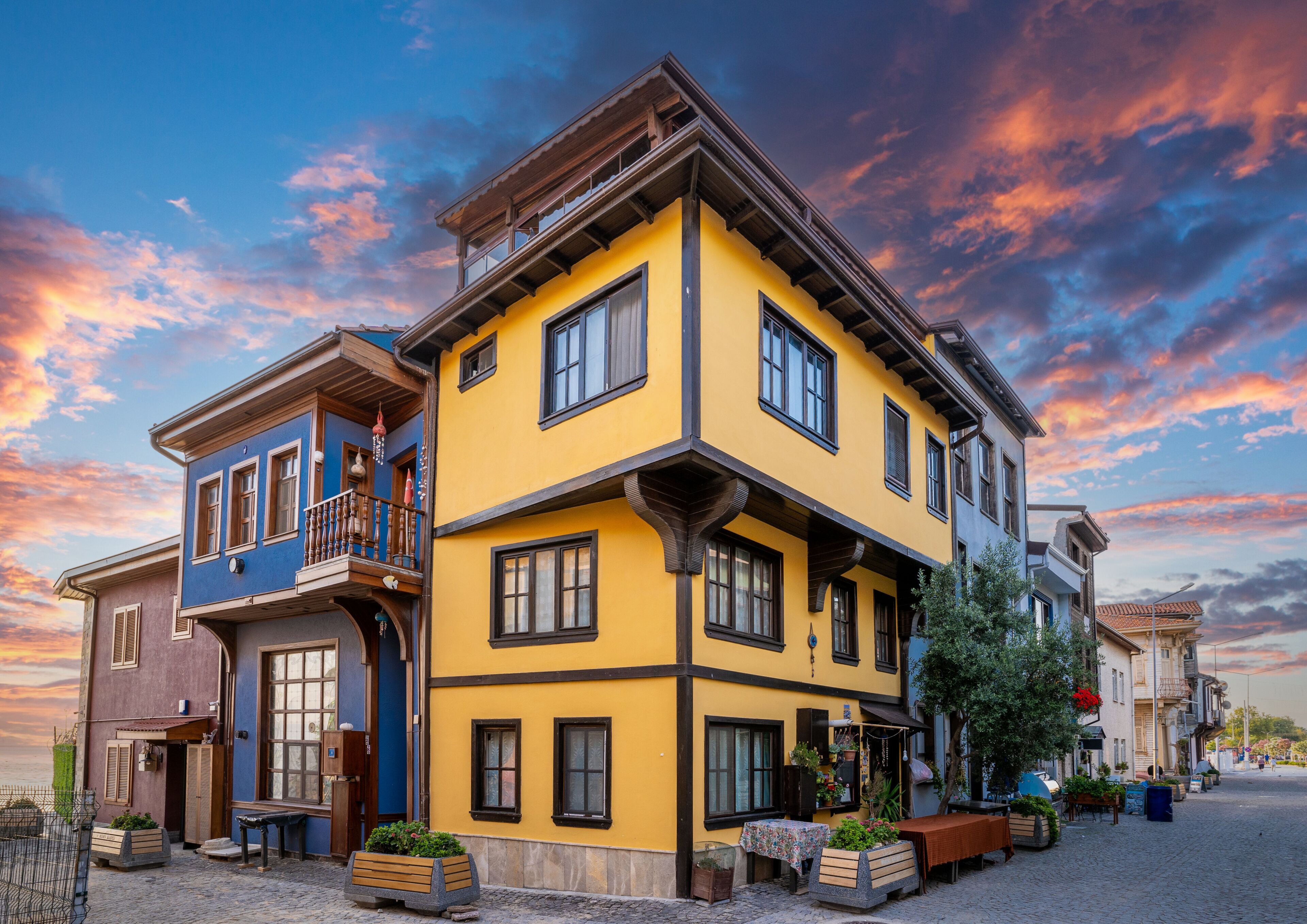 Mudanya Town street view in Bursa of Turkey
