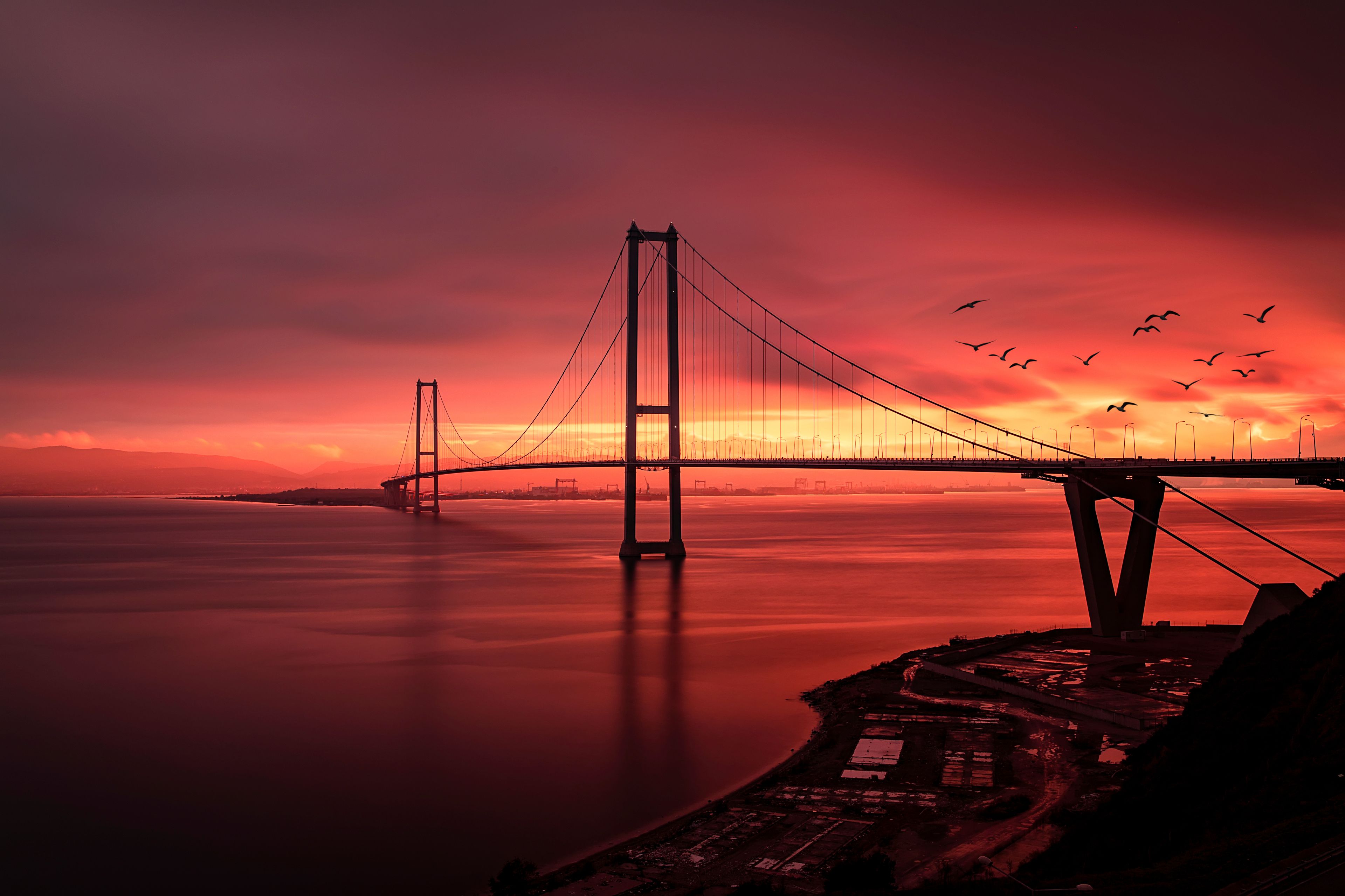 Osman Gazi Bridge (Izmit Bay Bridge). Izmit, Kocaeli, Turkey