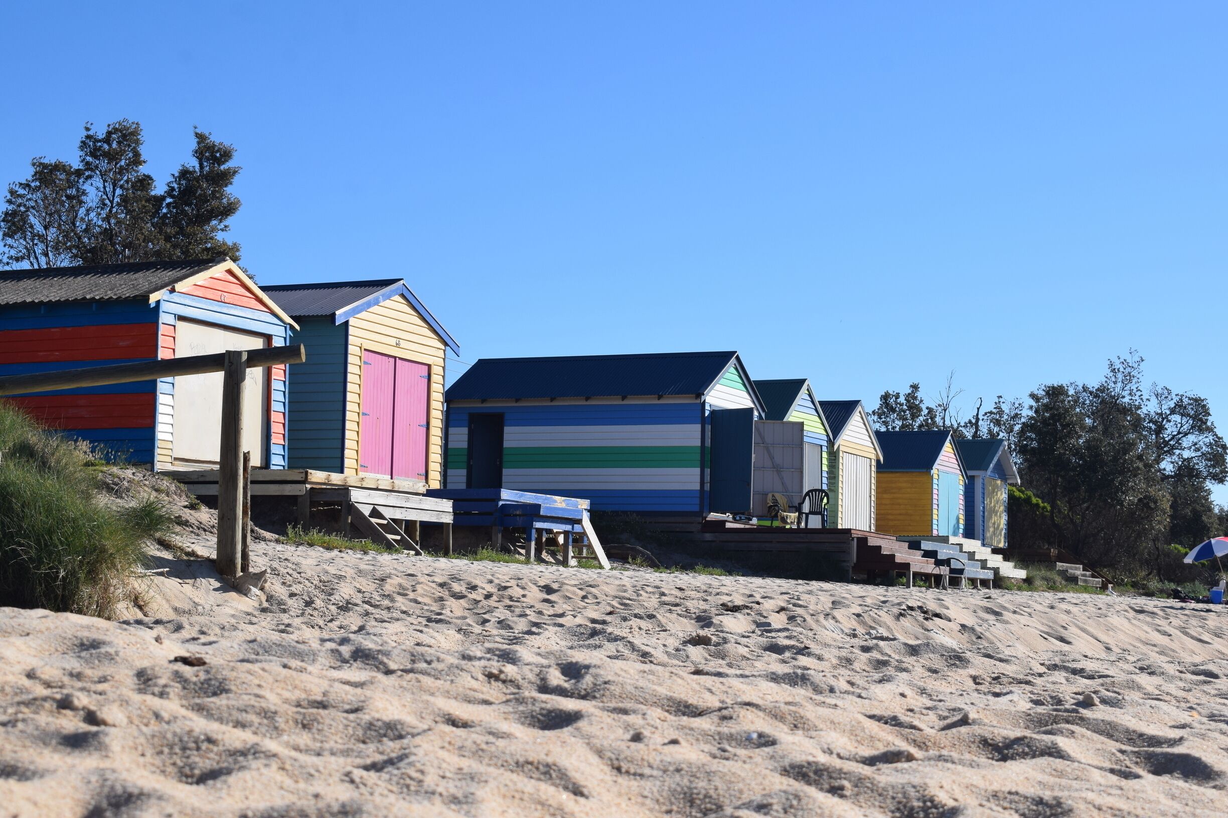 I recently fell in love with the colourful iconic boat sheds of the Mornington Peninsula of Melbourne, Australia.
Brightly painted boat sheds line nearly every beach South of Melbourne. It's rare to see the same design or pattern twice.
#beach #australia #melbourne #beachhut #troveon