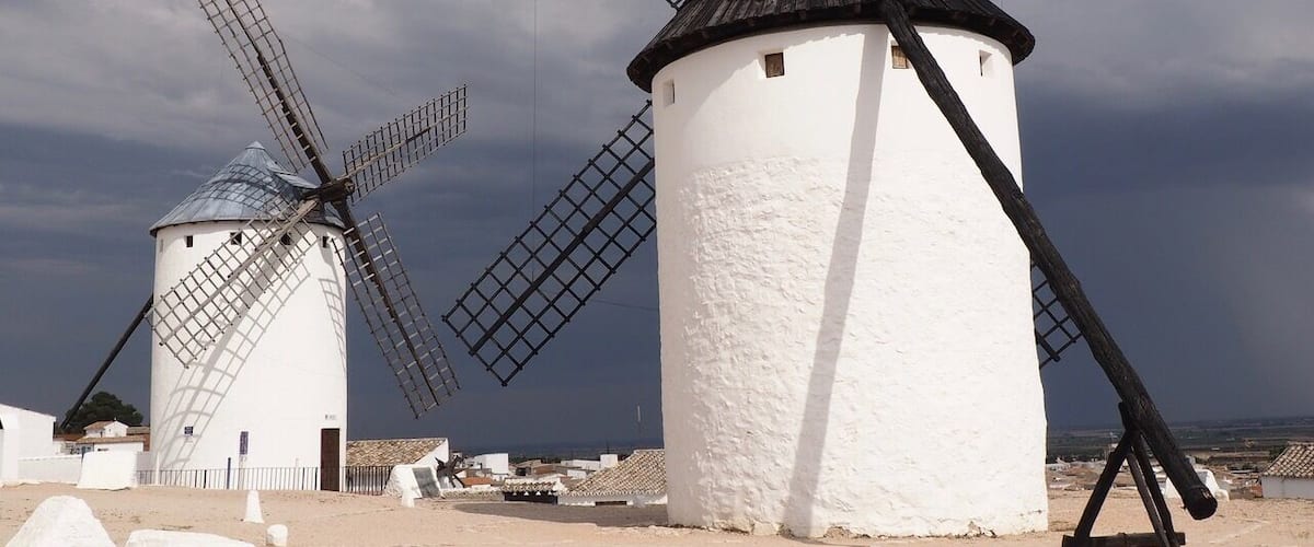 En route to Toledo and we spotted the windmills, famous from the tales of Don Quixote