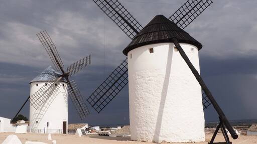 En route to Toledo and we spotted the windmills, famous from the tales of Don Quixote