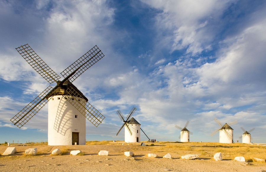 Windmills, Campo de Criptana, Castile-La Mancha, Spain