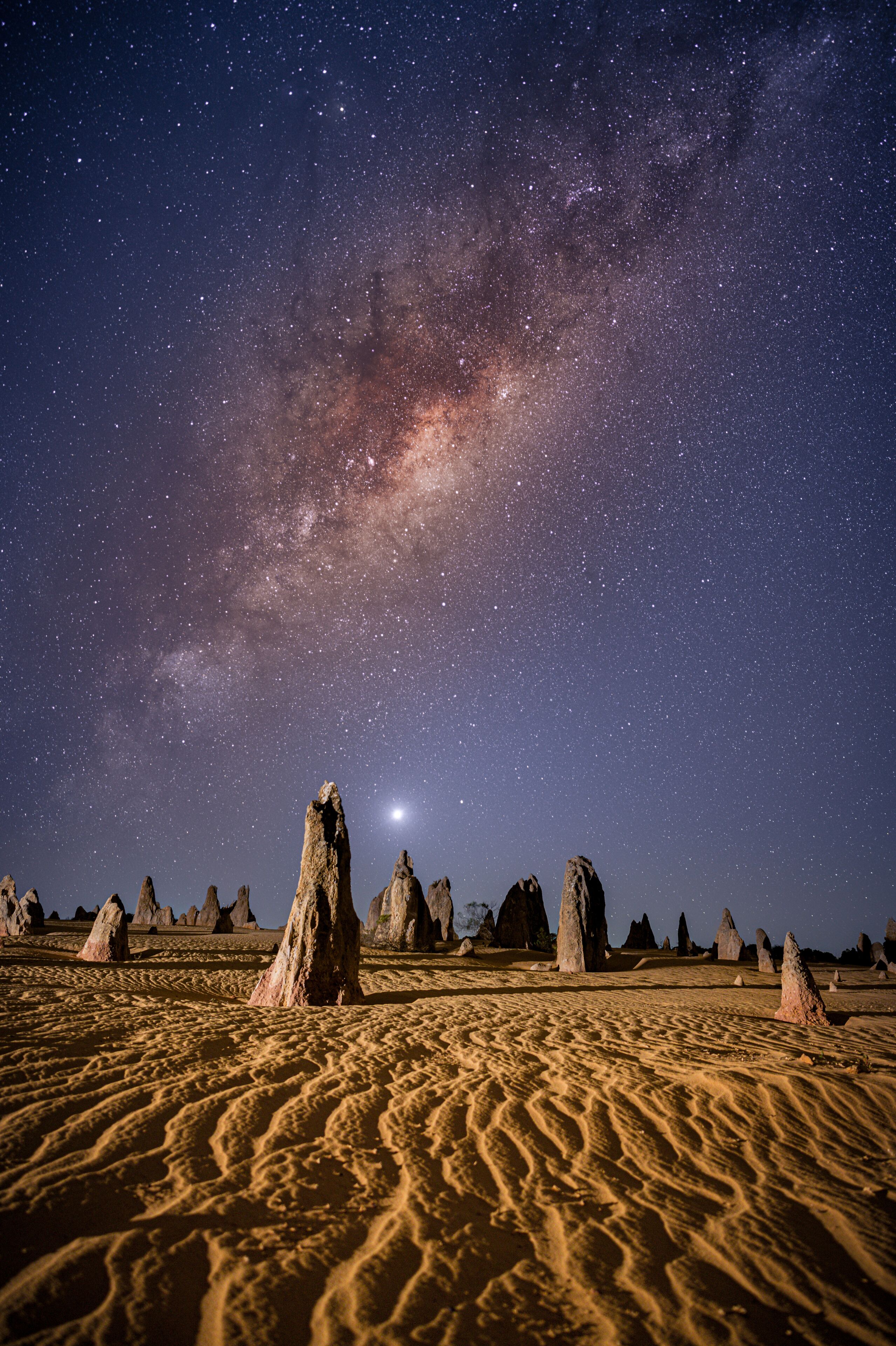 The Pinnacles are amazing natural limestone structures, formed approximately 25,000 years ago after the sea receded and left deposits of sea shells. Coastal winds removed the surrounding sand
