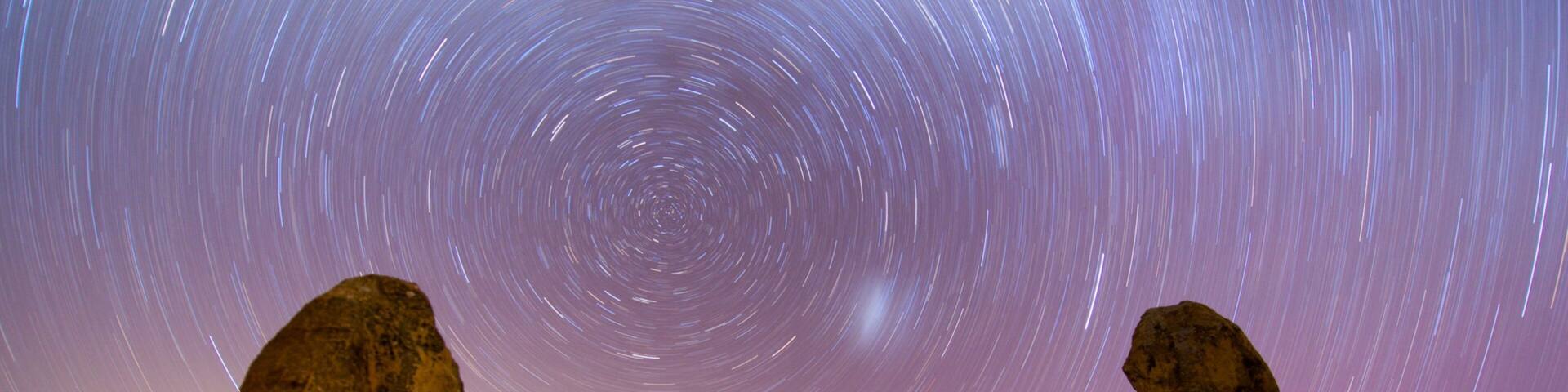 Nambung National Park featuring night scenes, northern lights and desert views