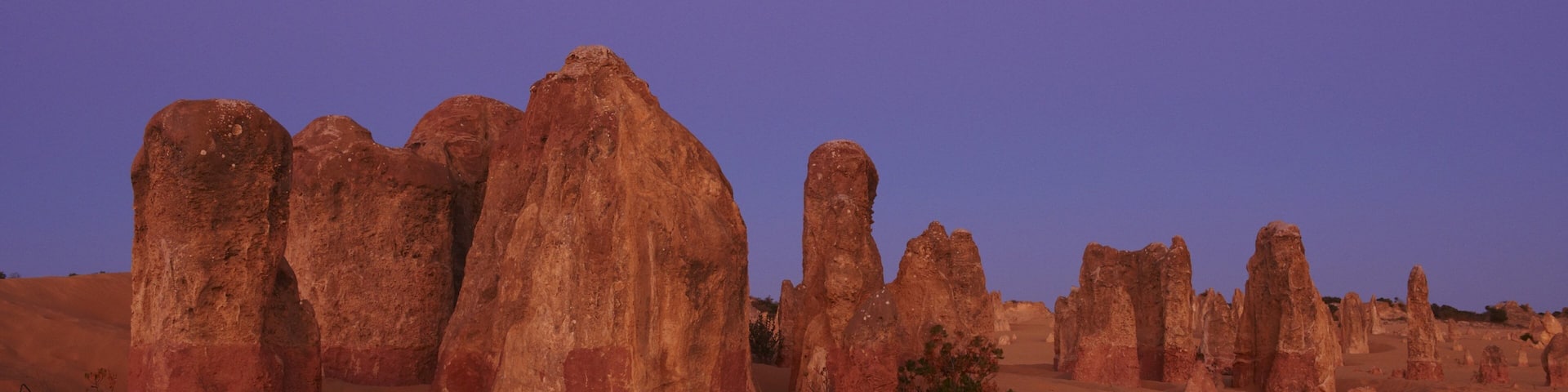 Nambung National Park which includes landscape views, night scenes and desert views