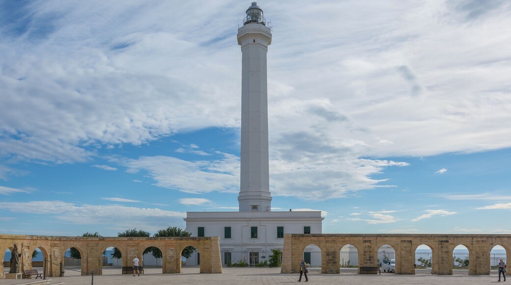 The lighthouse of Santa Maria di Leuca is located at the southern end of the Salento Peninsula in Southern Italy. It was activated in September 1866.