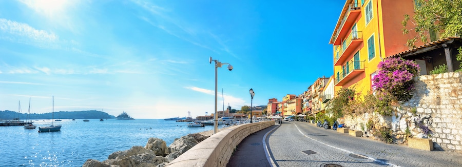 Resort town Villefranche-sur-Mer. Cote d'Azur, France