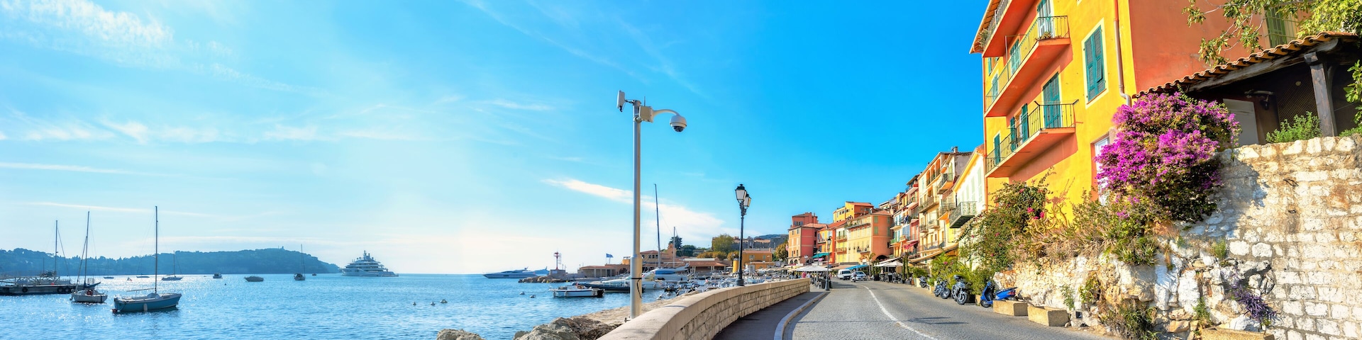 Resort town Villefranche-sur-Mer. Cote d'Azur, France