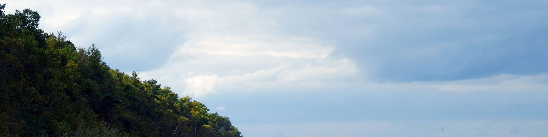 Baltic sea shoreline near Pobierowo, Poland, beautiful landscape