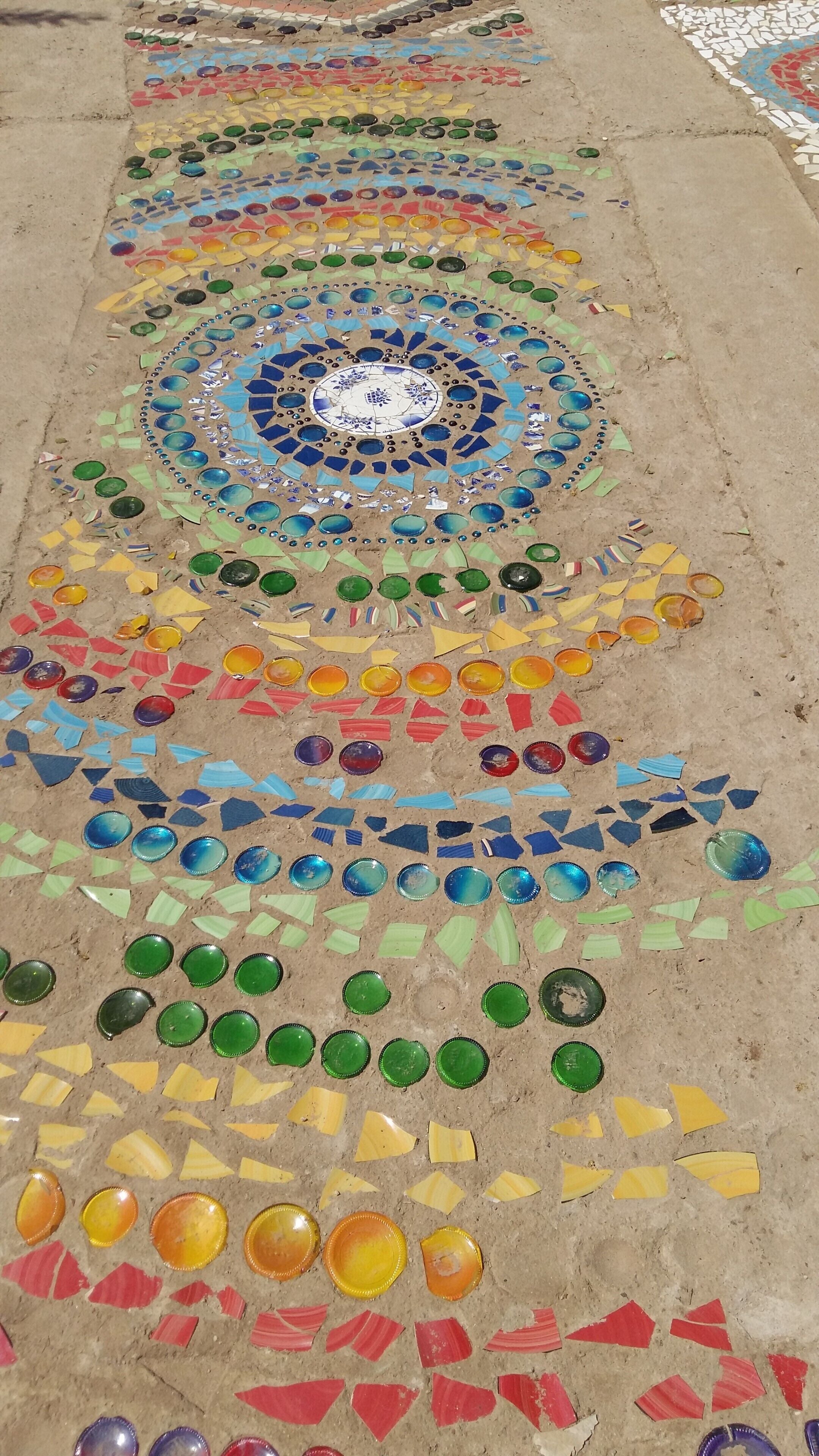 A local Movie Lot where the famous afrikaans film Pretville was shot. Glass bottle bottoms and broken plates were used to create this walkway to the movie set

#LifeAtExpedia
#Patterns