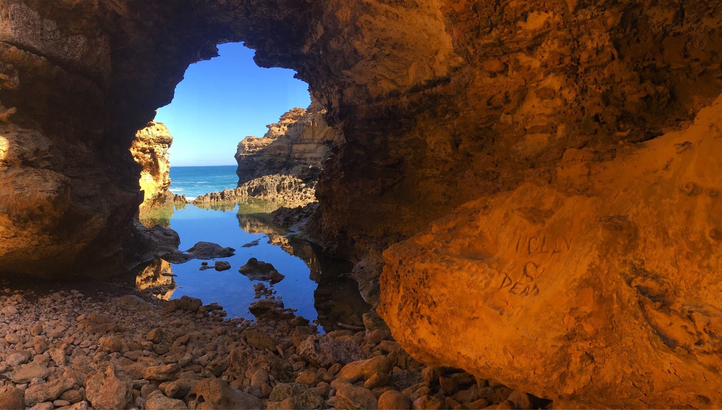Naturally carved out Cave 