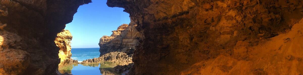 Naturally carved out Cave