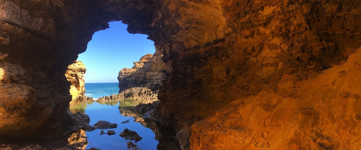Naturally carved out Cave