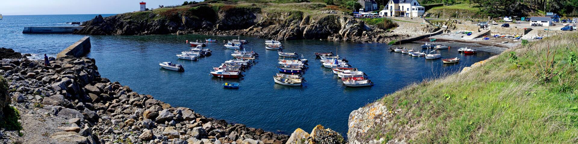 Panorama, Port de Pors-Poulhan, Plouhinec, Cap-Sizun, GR34, Finistère, Bretagne, France
