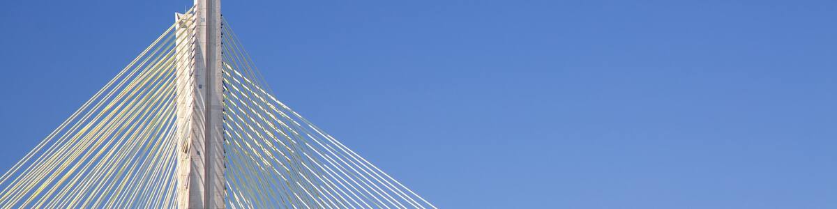 Octavio Frias de Oliveira Bridge featuring a bridge and modern architecture