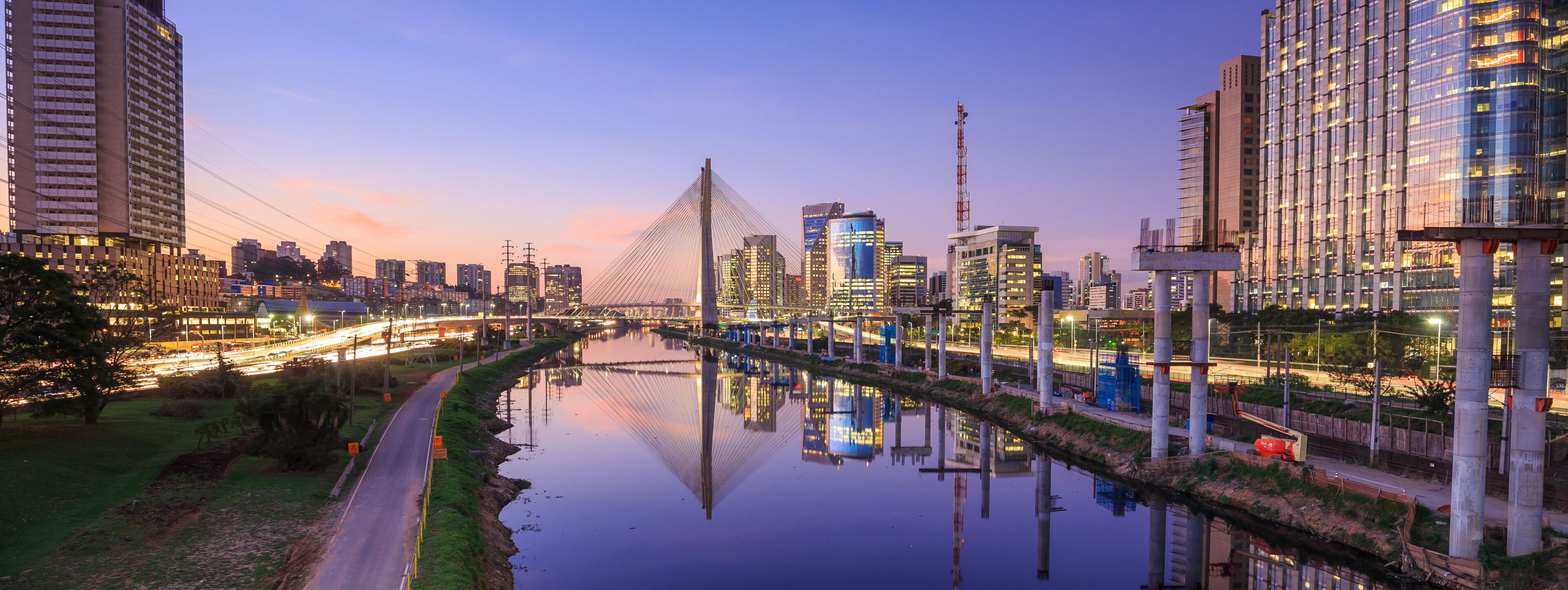 Octavio Frias de Oliveira Bridge in Sao Paulo Brazil