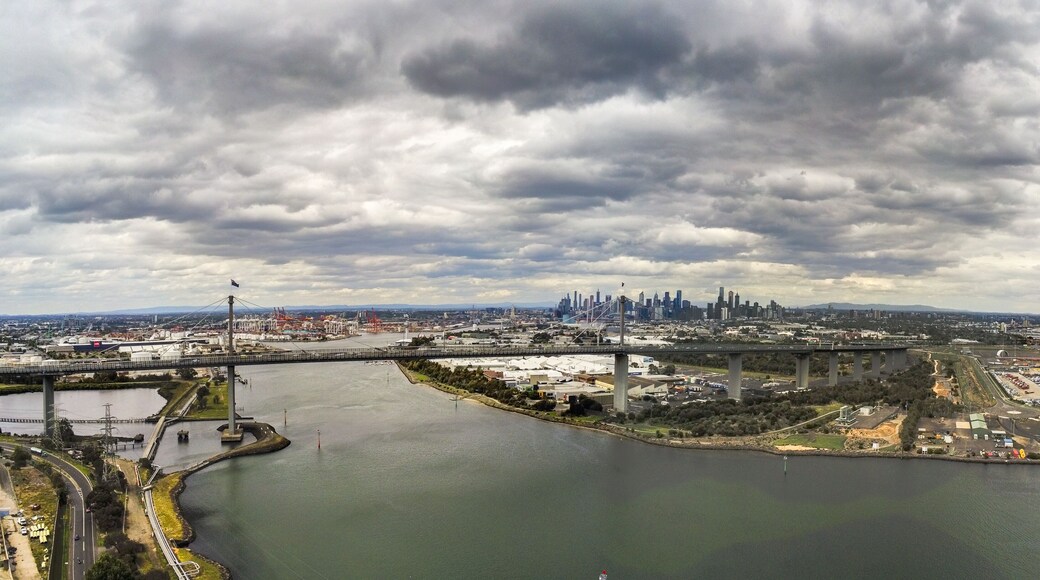 West Gate Bridge and Melbourne city