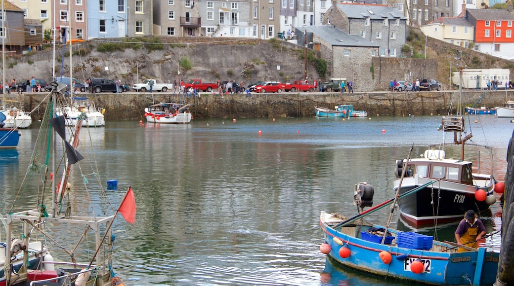 Mevagissey which includes boating and a bay or harbor