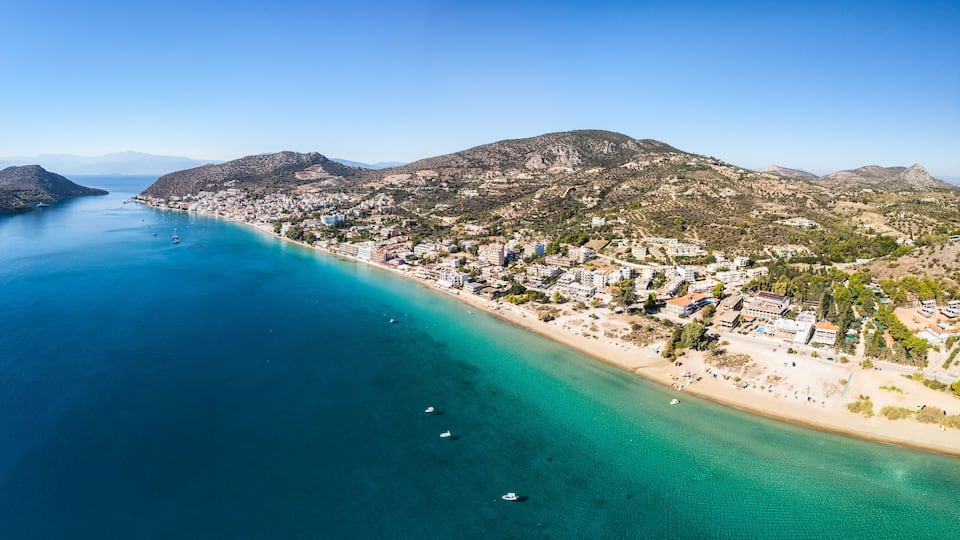 Tolo town near Nafplio in Peloponnese, Greece