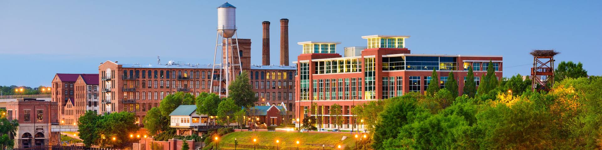 Columbus, Georgia, USA downtown skyline.