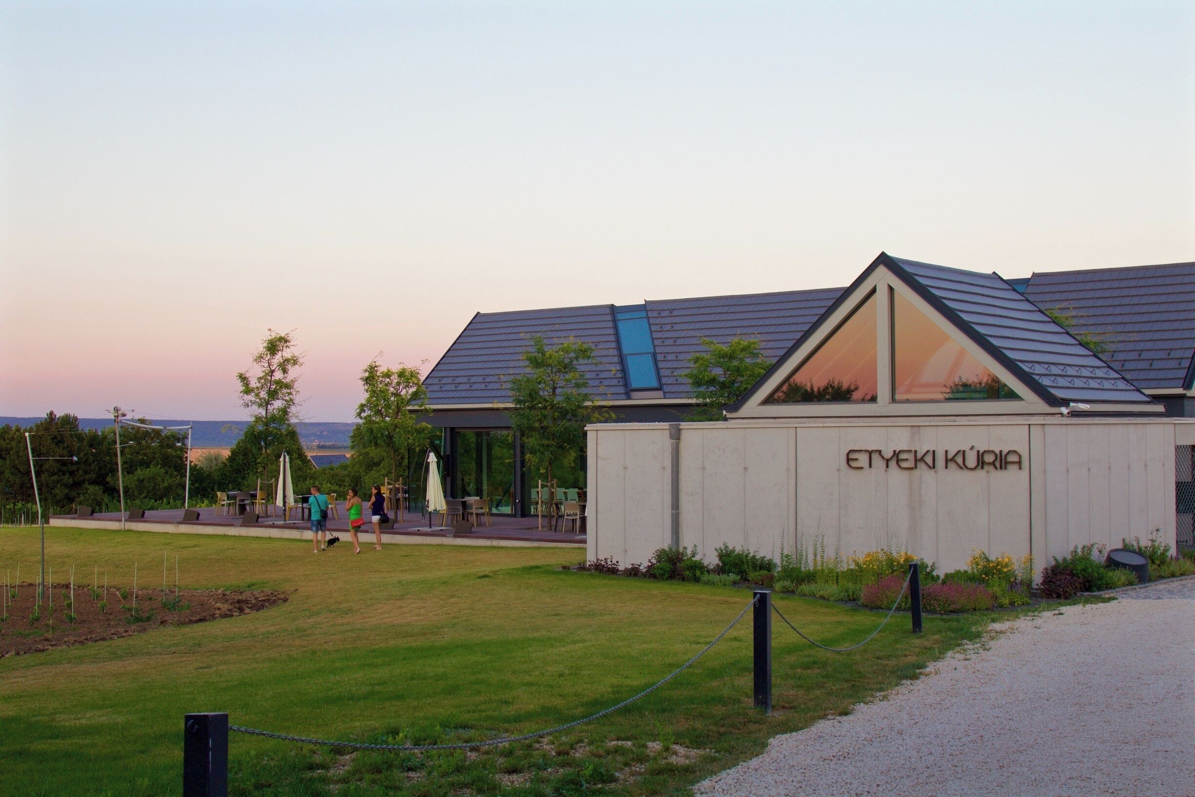 Etyek is a beautiful region just outside Budapest. There are several wine vineyards that offer wine tasting and Hungarian dinner. I booked a tour through City & Wine, but if you have a car, it is an easy drive from Budapest. 

This is one of the more modern vineyards - Etyeki Kuria. 