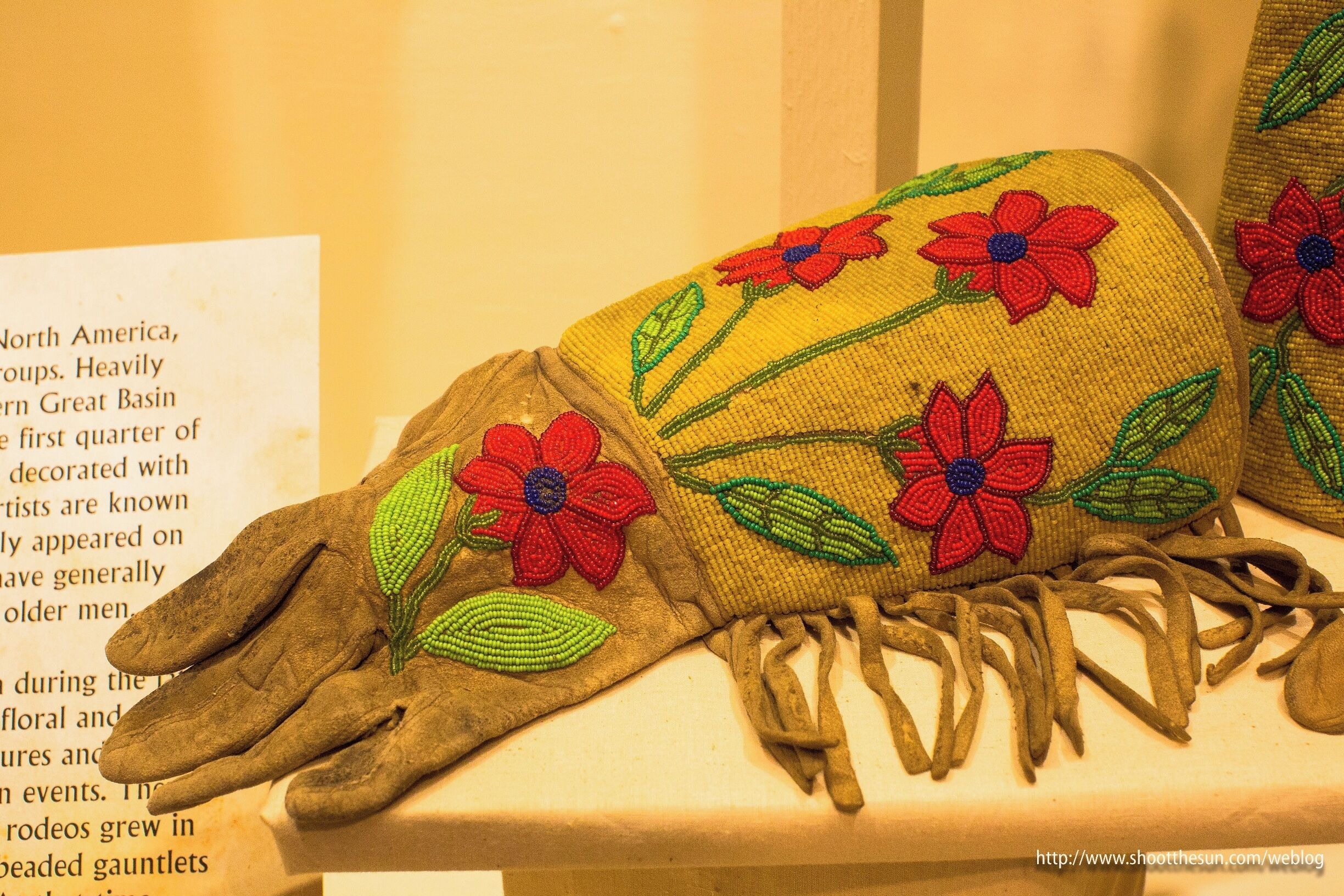 Beaded Gauntlet -- Unknown Plateau artist.
c. 1920