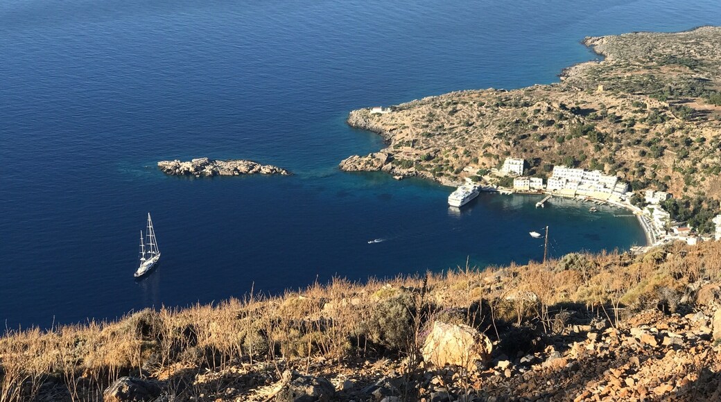 View from church ..hike up from Loutro on the Island of Crete, Greece