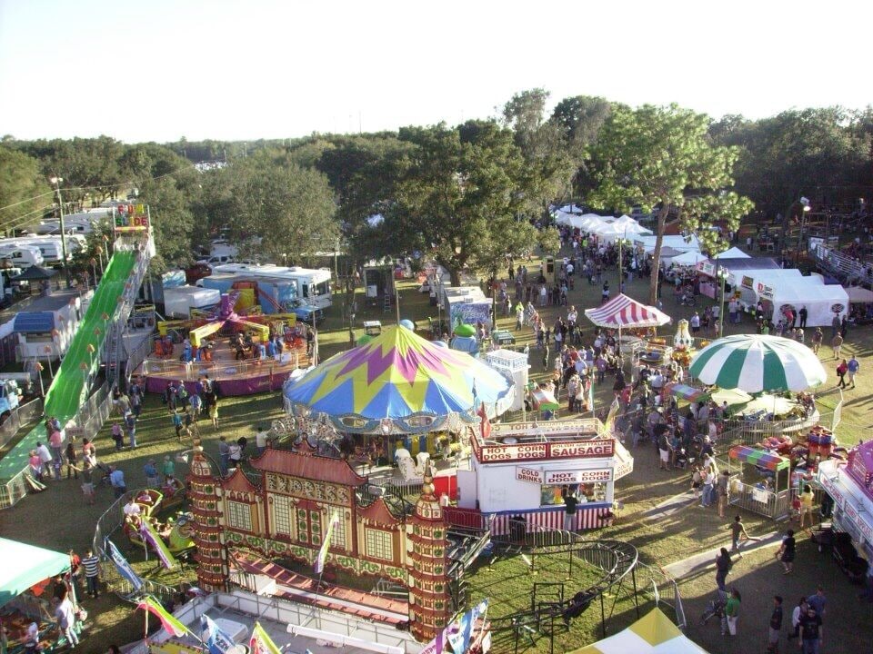 Awesome view of this once a year festival held in October in niceville Florida. 
