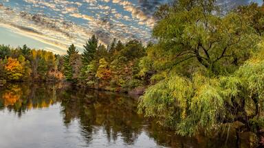 Sunset at Earl Park Landing on the Namekogan River, Wisconsin
