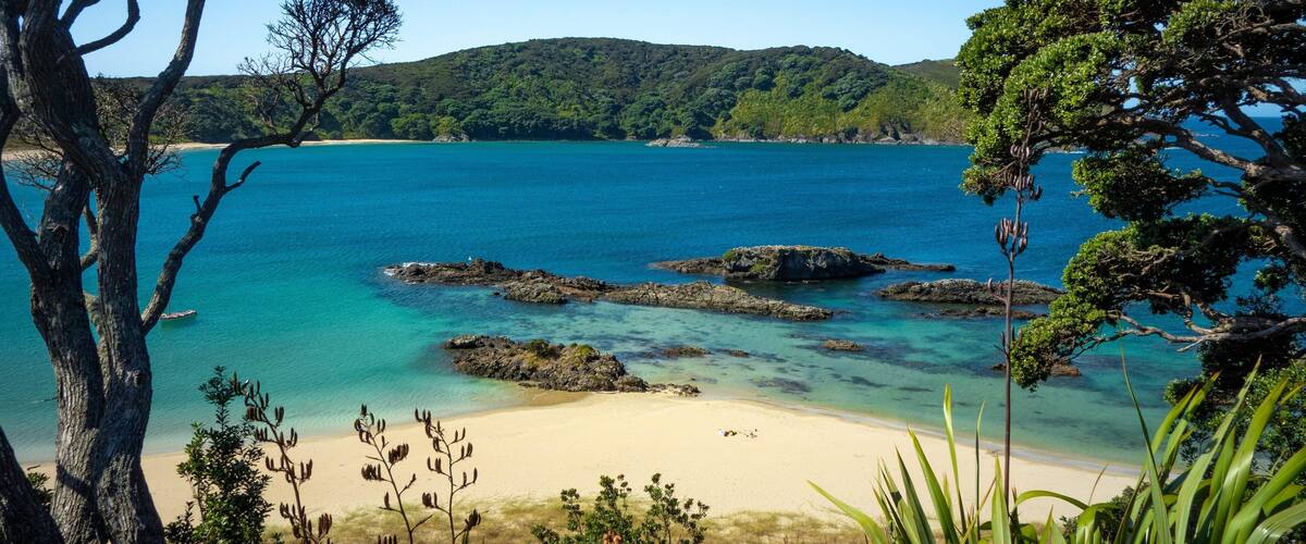 Doubtless Bay featuring general coastal views and a beach